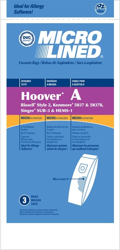 DVC Hoover A Microlined 3Pk
