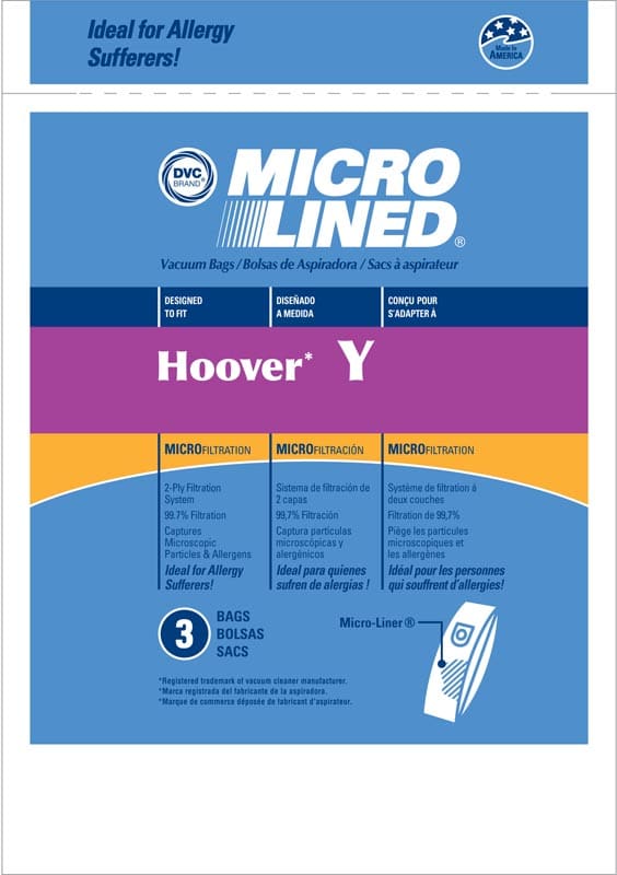 DVC Hoover Y Microlined 3Pk