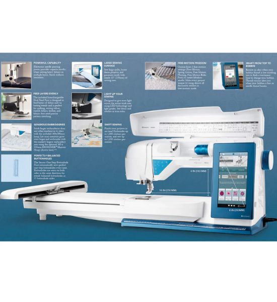 Refurbished HUSQVARNA® VIKING® DESIGNER SAPPHIRE™ 85 Sewing & Embroidery Machine
