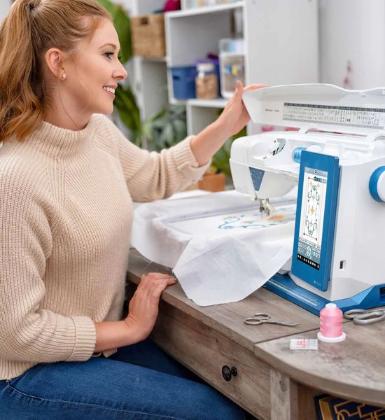 Refurbished HUSQVARNA® VIKING® DESIGNER SAPPHIRE™ 85 Sewing & Embroidery Machine