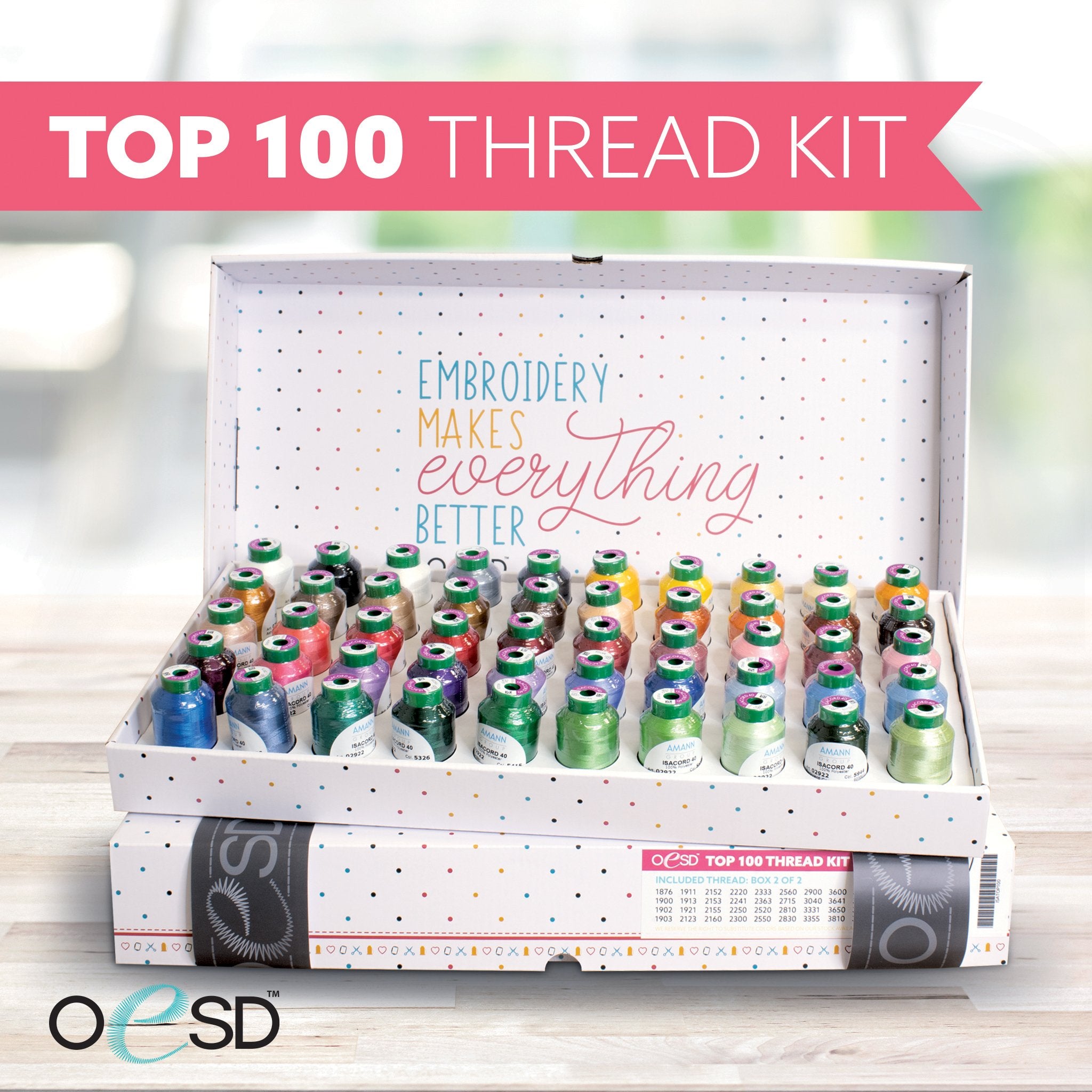 ISACORD TOP 100 COLORS