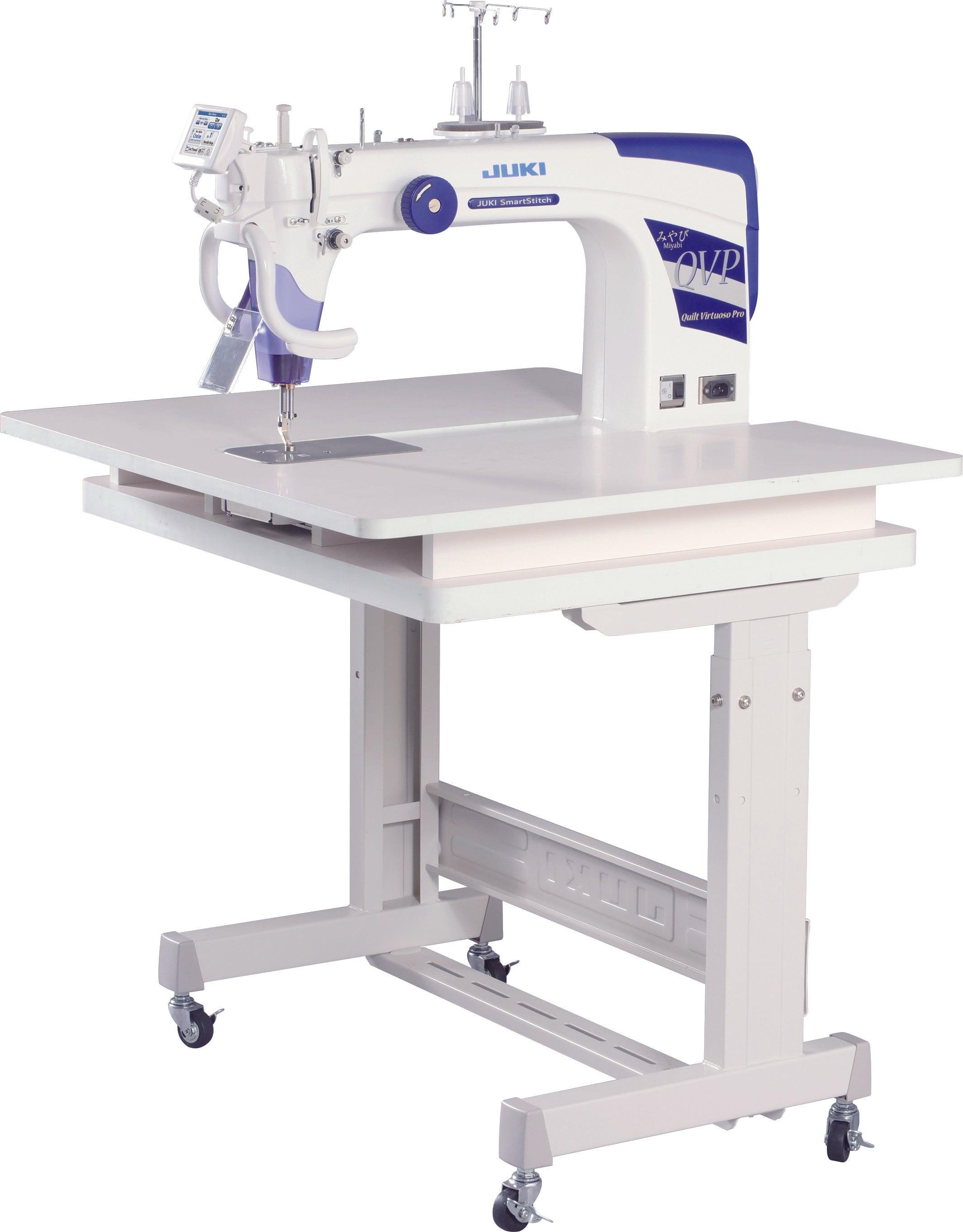 Juki Miyabi J-350 QVP-S Sit-Down Longarm Quilting Machine With Table