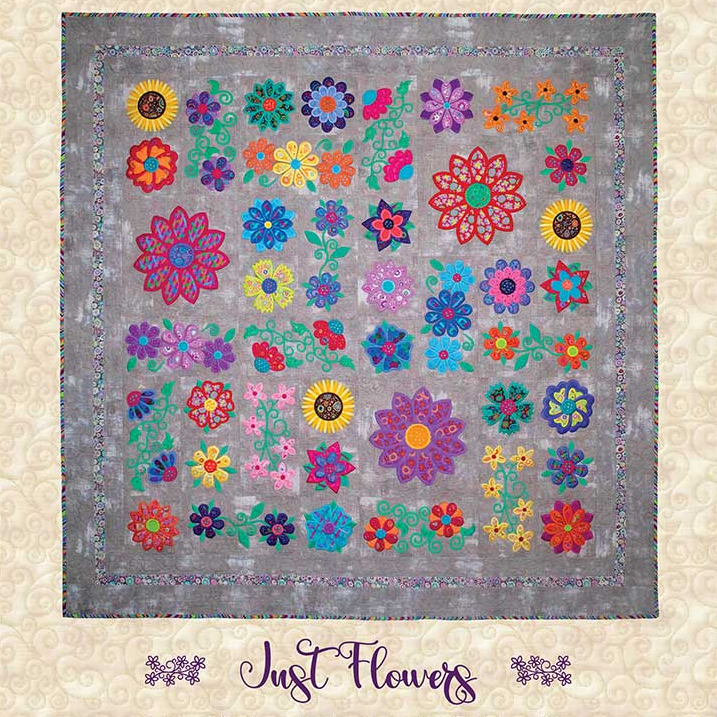 QUILT PATTERN - JUST FLOWERS