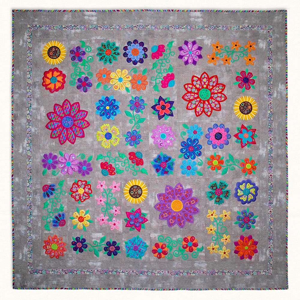 QUILT PATTERN - JUST FLOWERS