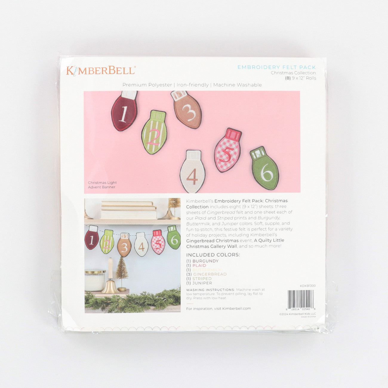 Embroidery Felt Pack, Christmas Collection