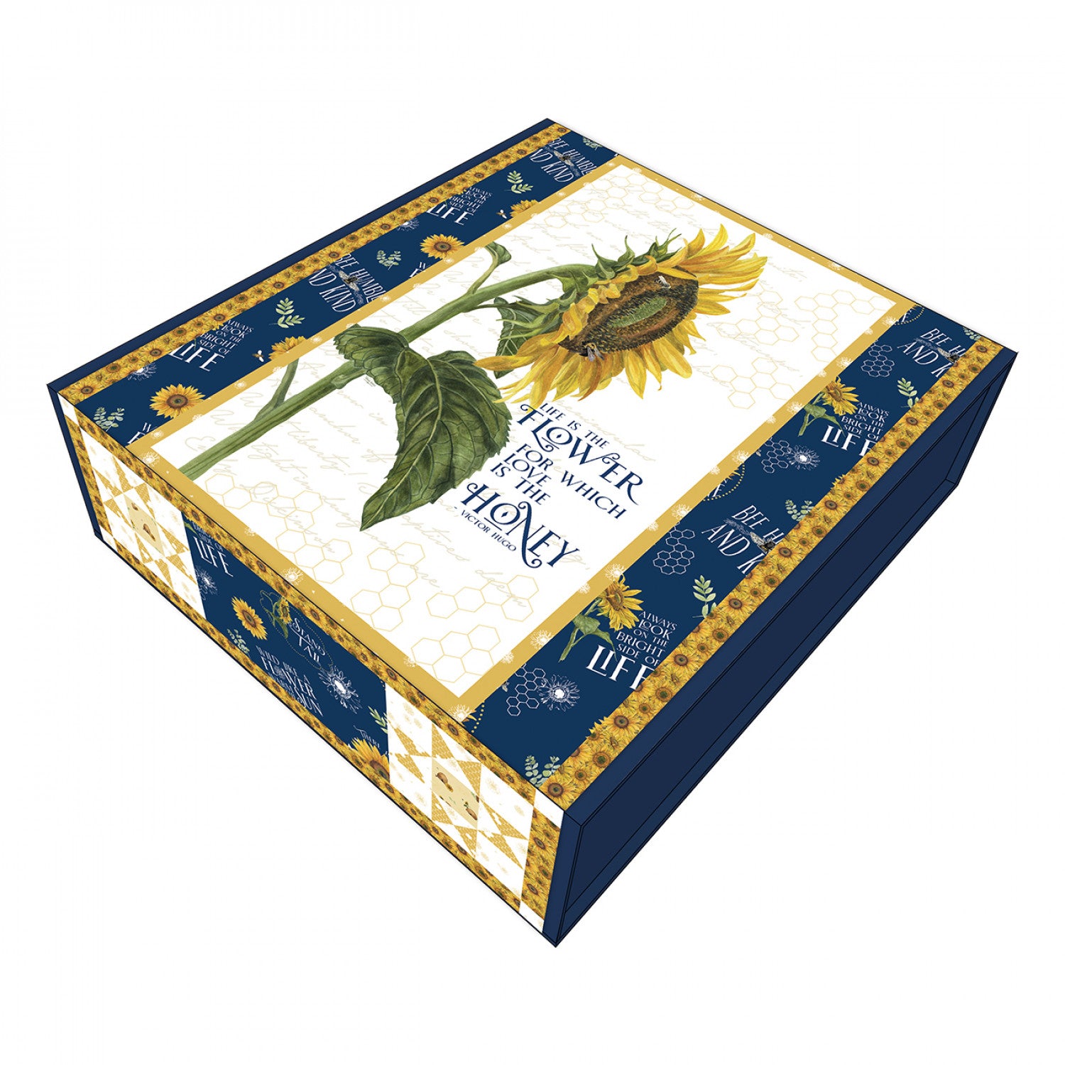 Honey Bees & Flowers Please Life Is the Flower Panel Quilt Boxed Kit