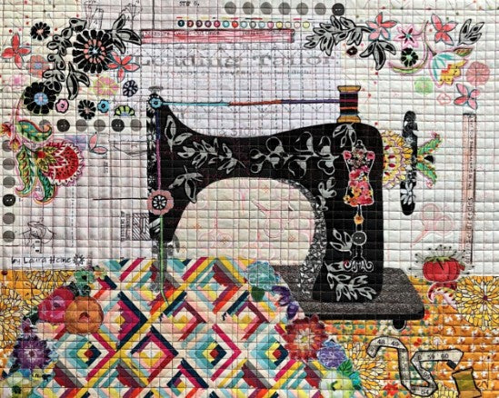 Laura Heine Vintage Sewing Machine Collage Quilt 5/7/26 and 5/8/26 9a – 4:30p