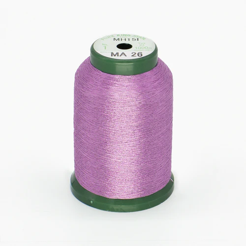 KINGSTAR METALLIC EMBROIDERY THREAD LIGHT PURPLE 1000M 40WT