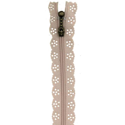 Little Lacie Zipper 12" Taupe