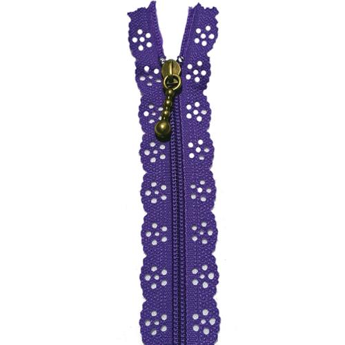 Little Lacie Zipper 12" Dk Purp