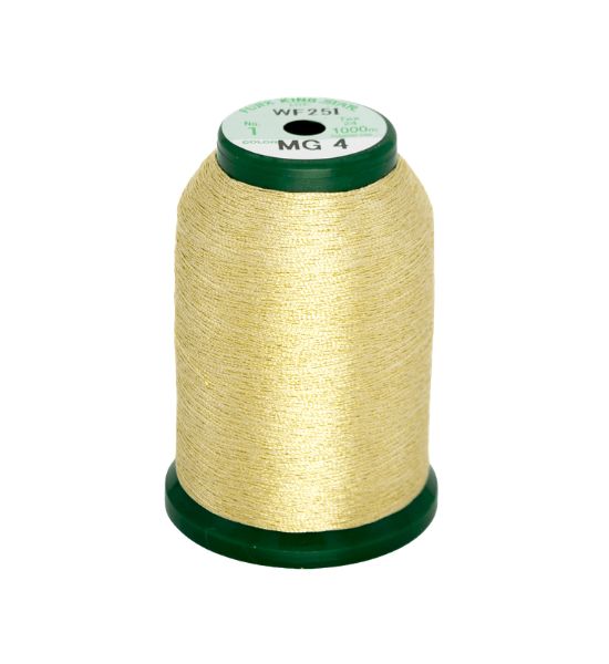 40WT KINGSTAR METALLIC THREAD CHAMPAGNE 1000M