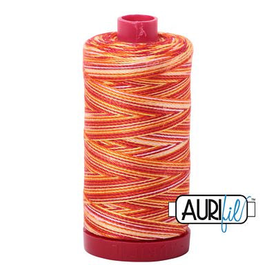 Aurifil Mako Cotton Embroidery Thread 50wt 1422yds Variegated SUNSET IN ZOAGLI