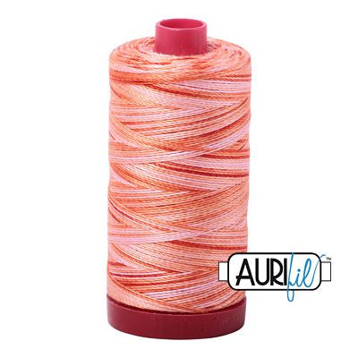 Aurifil Mako Cotton Embroidery Thread 50wt 1422yds Variegated MANGO MIST