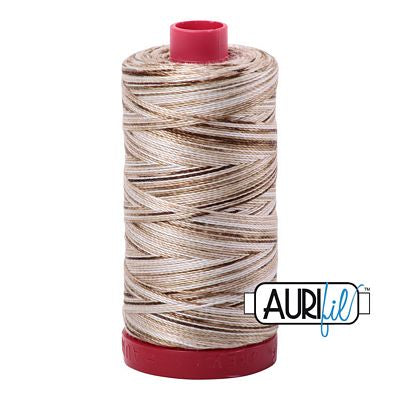 Aurifil Mako Cotton Embroidery Thread 50wt 1422yds Variegated NUTTY NOUGAT