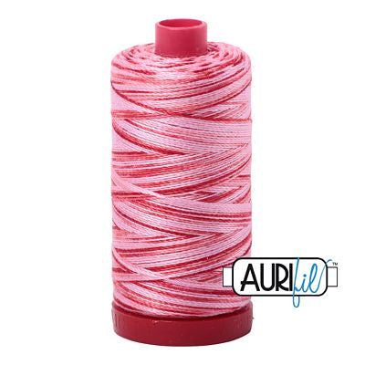 Aurifil Mako Cotton Embroidery Thread 50wt 1422yds Variegated SPOTTED PINKS