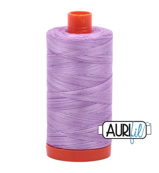 Aurifil Mako Cotton Embroidery Thread 50wt 1422yds Variegated French Lilac