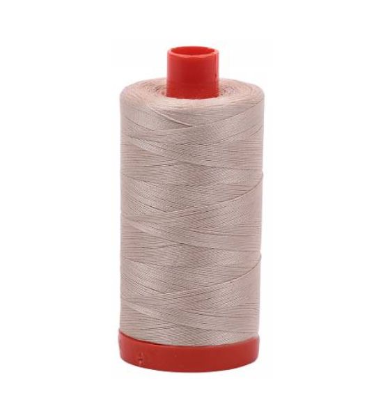 Aurifil Mako Cotton Thread Solid 50wt 1422yds Ermine