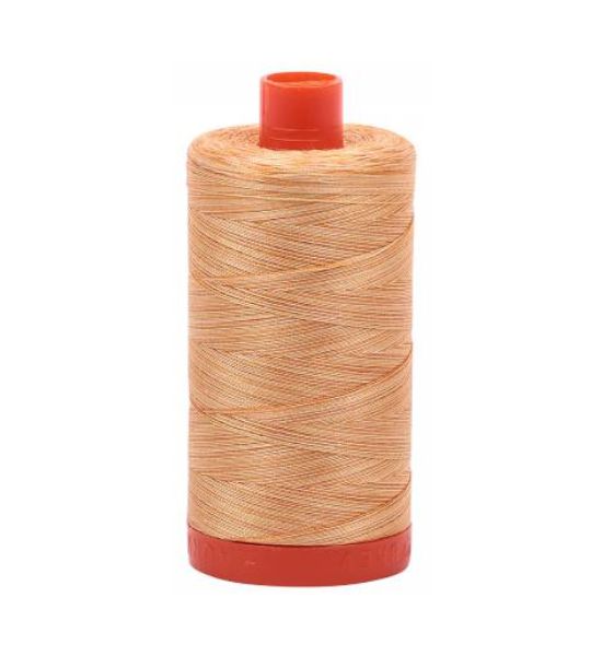 Aurifil Mako Cotton Embroidery Thread 50wt 1422yds Variegated Creme Brule