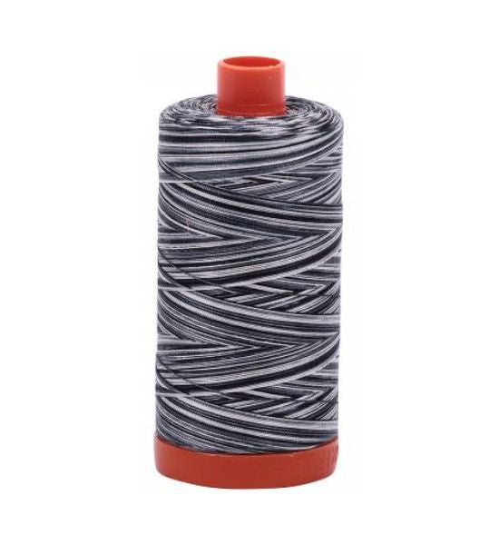 Aurifil Mako Cotton Embroidery Thread 50wt 1422yds Variegated Graphite