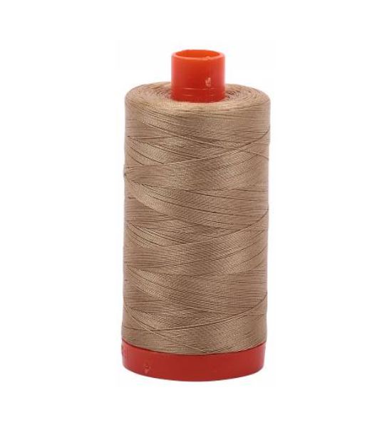 Aurifil Mako Cotton Thread Solid 50wt 1422yds Blond Beige