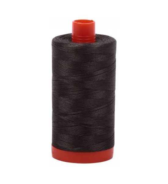 Aurifil Mako Cotton Thread Solid 50wt 1422yds Asphalt