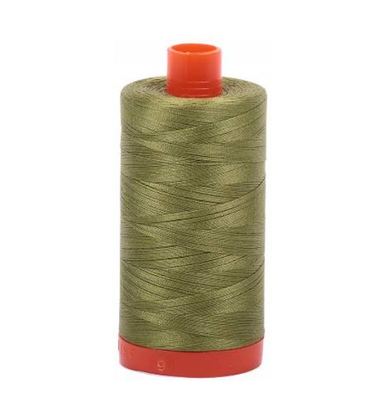 Aurifil Mako Cotton Thread Solid 50wt 1422yds Olive Green