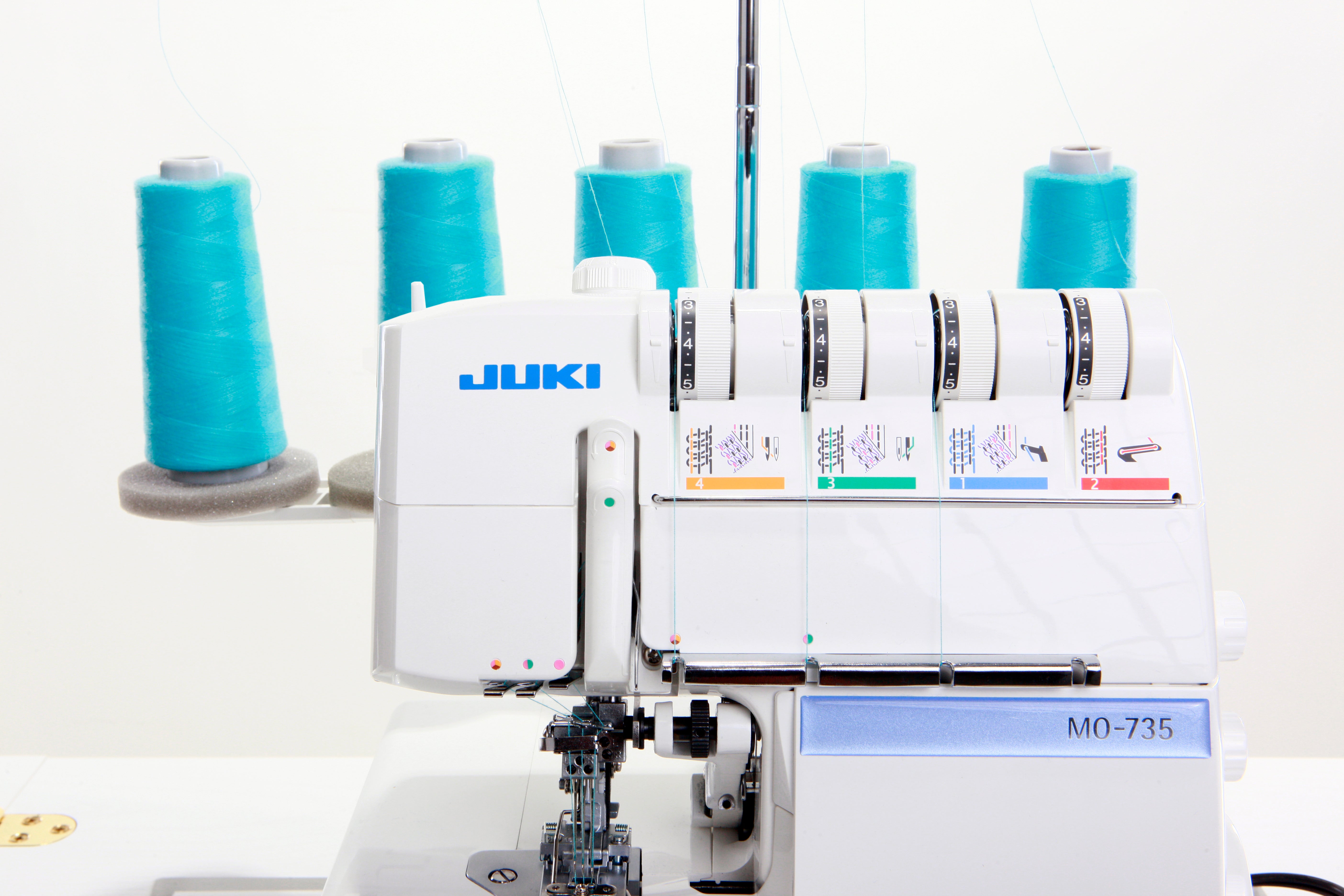 JUKI MO-735 2/3/4/5 Thread Overlock Serger with Chainstitch and Coverstitch
