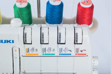 JUKI MO-735 2/3/4/5 Thread Overlock Serger with Chainstitch and Coverstitch