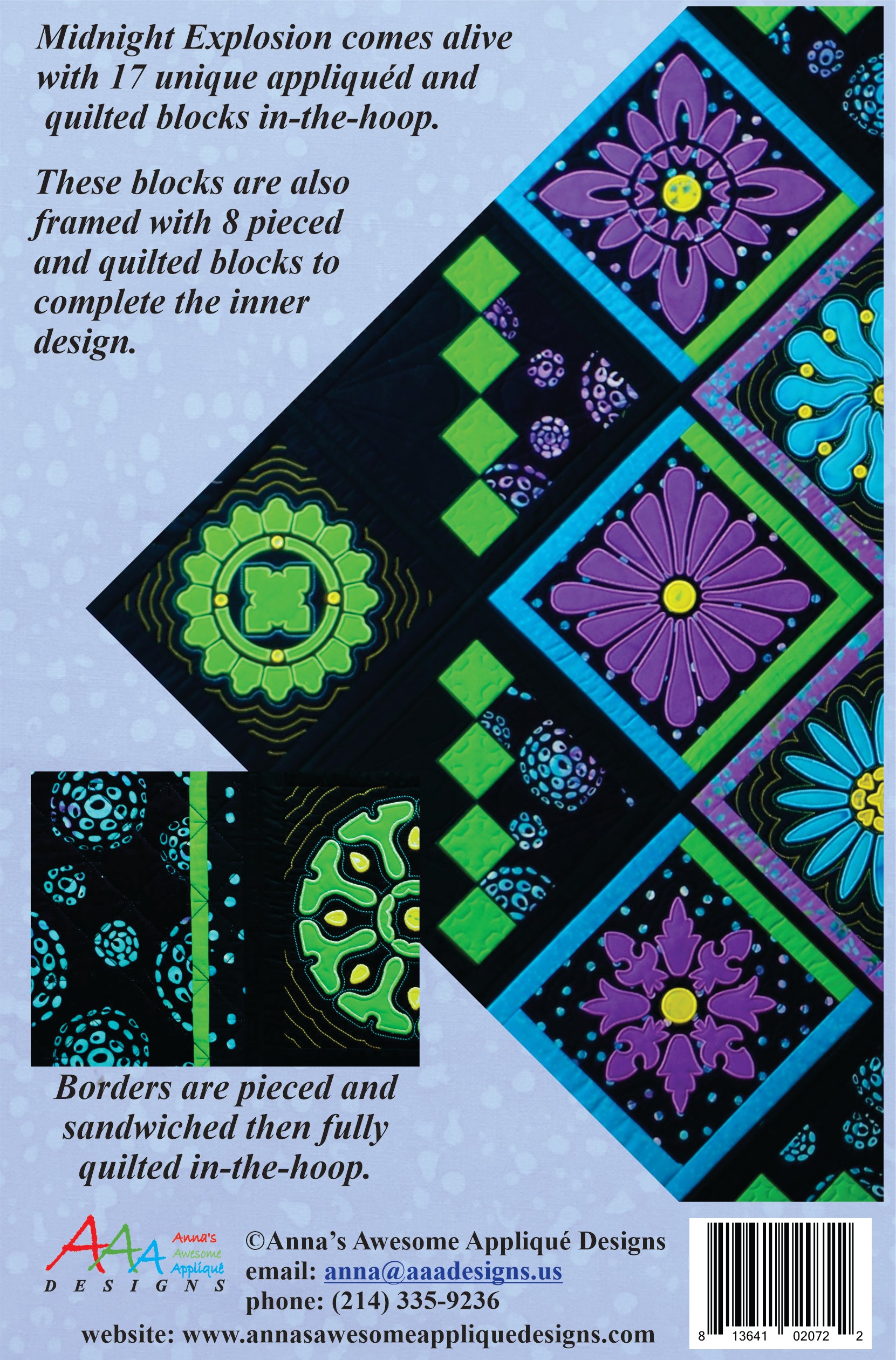 Midnight Explosion Applique Designs