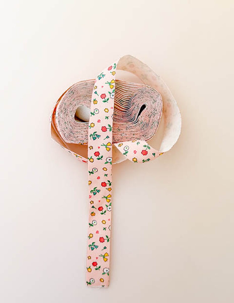 Minki Kim Pink Floral Cotton Ribbon