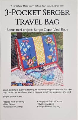 3 Pocket Serger Travel Bag Pattern