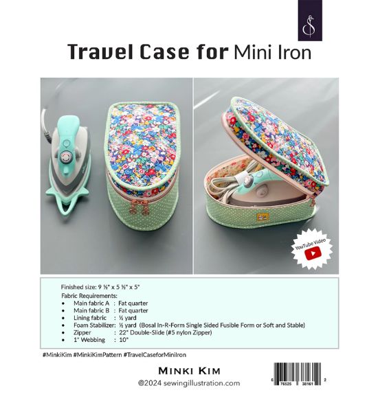 Travel Case for Mini Iron Pattern By Minki Kim