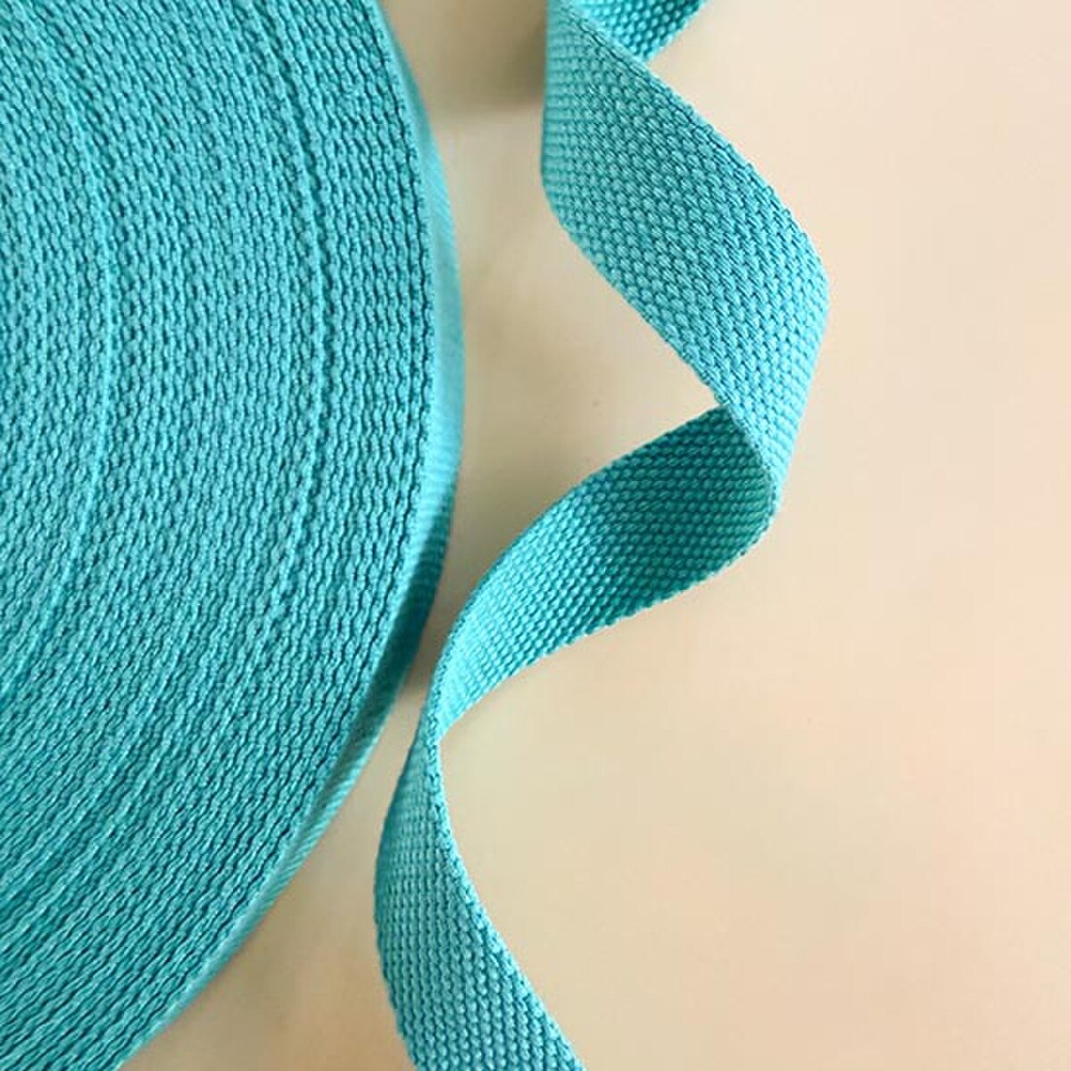 Minki Kim 1" Cotton Webbing Teal 1 YD
