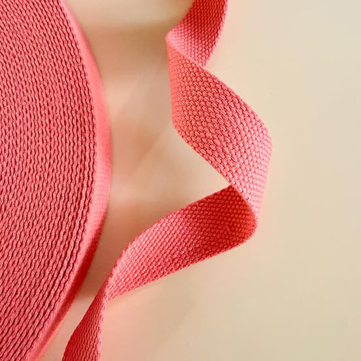 Minki Kim 1" Cotton Webbing Salmon 1 YD