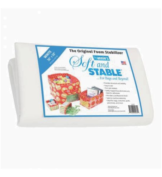 Soft and Stable White 100% Polyester Foam Stabilizer, 36in x 58in.