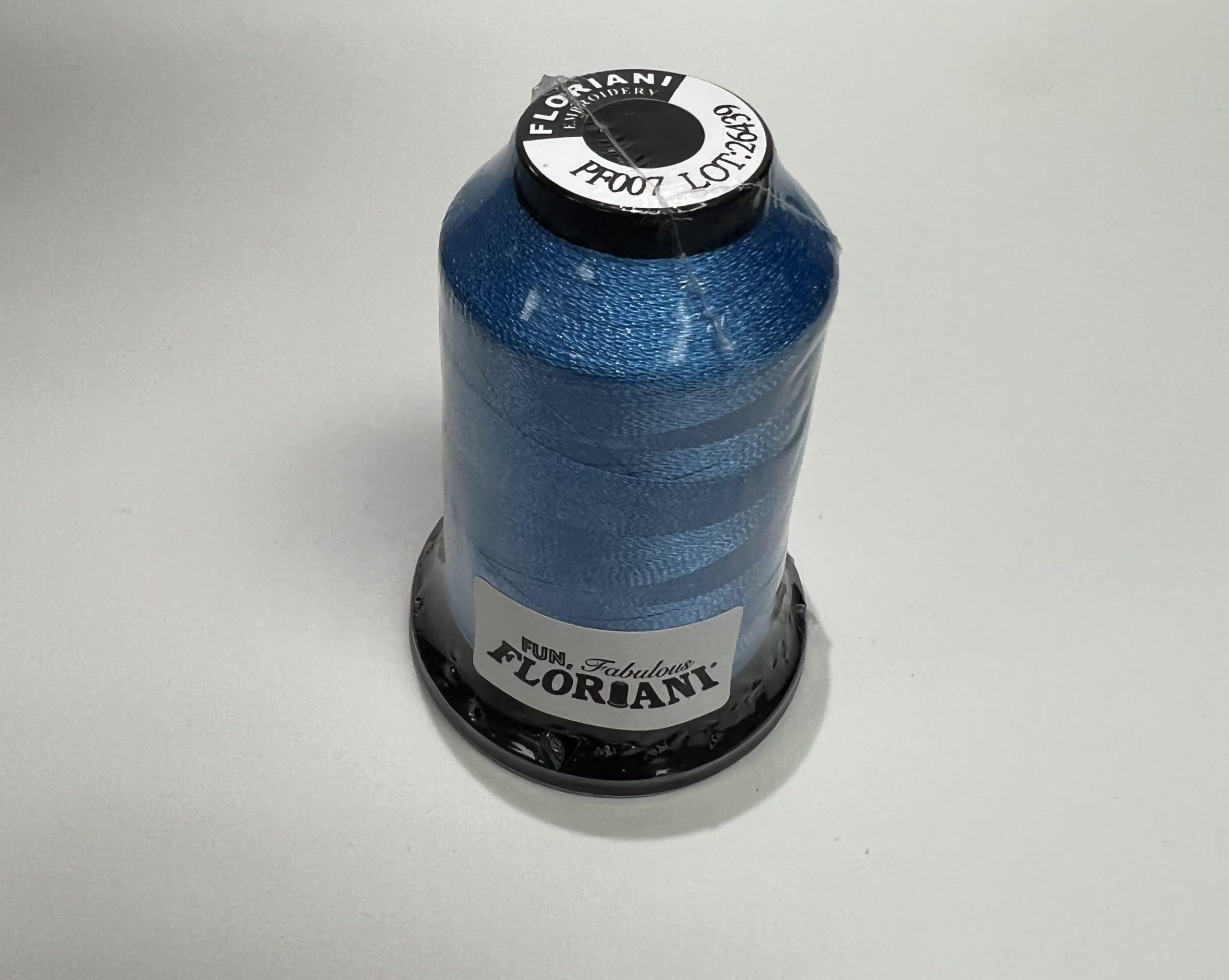 PF0007 - Floriani Embroidery Thread, 1,100yd Spool, Oriental Blue