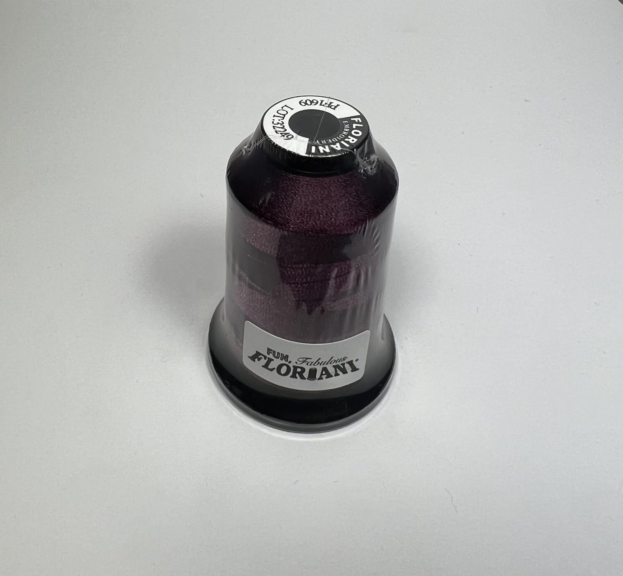 PF1609 - Floriani Embroidery Thread, 1,100yd Spool, Intense Maroon