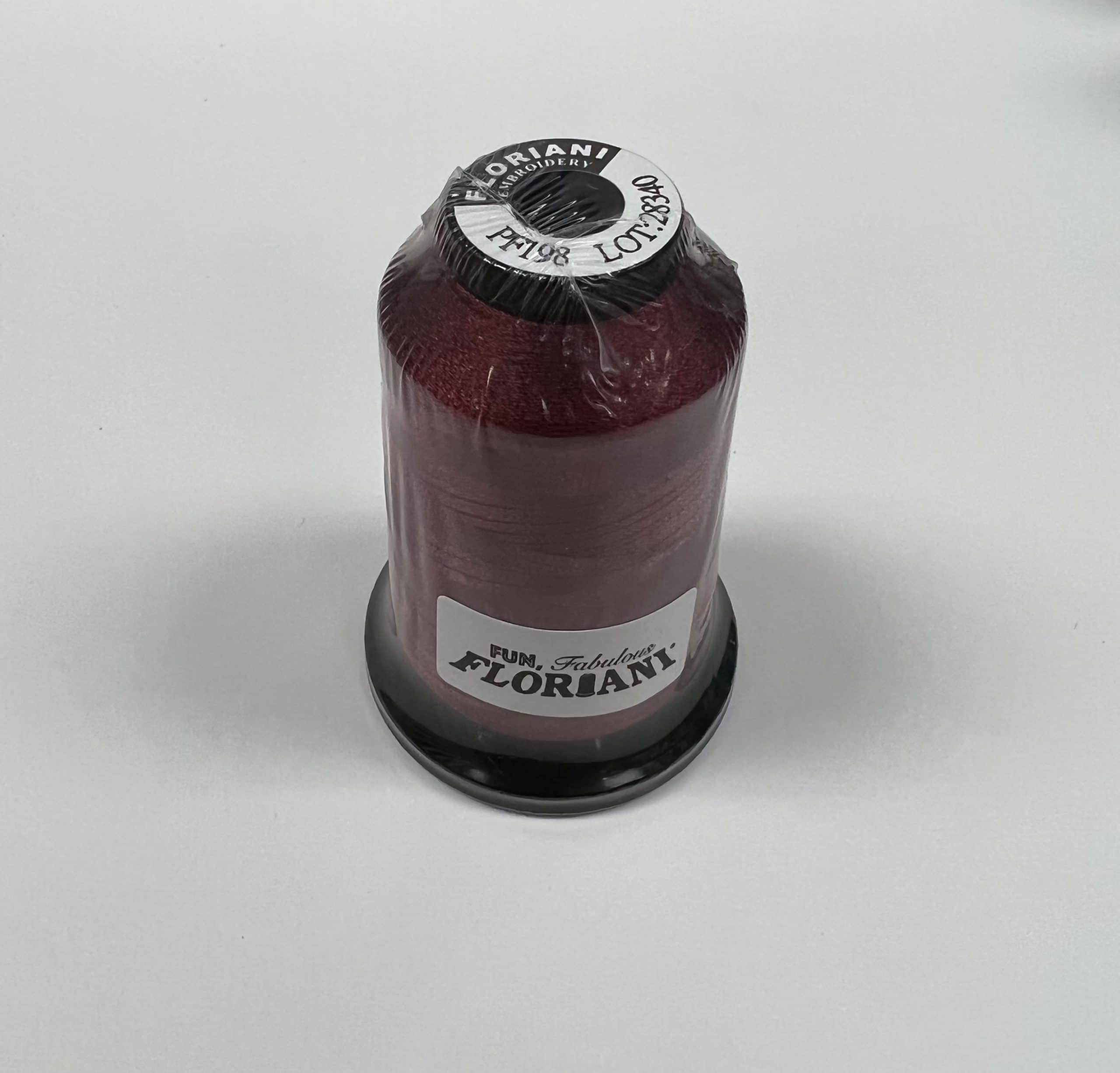 PF0198 - Floriani Embroidery Thread, 1,100yd Spool, Wine