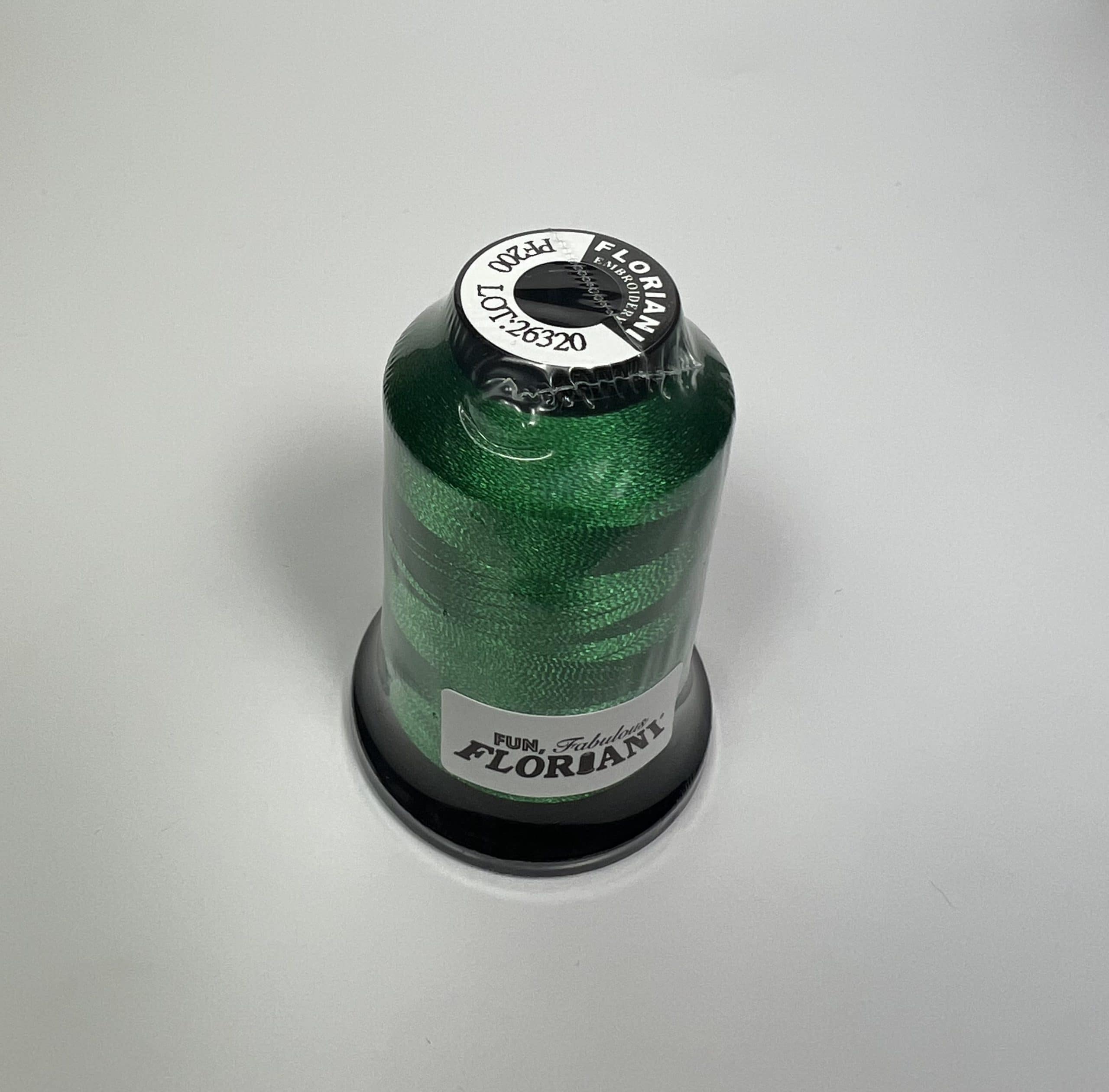 PF0200 - Floriani Embroidery Thread, 1,100yd Spool, True Green