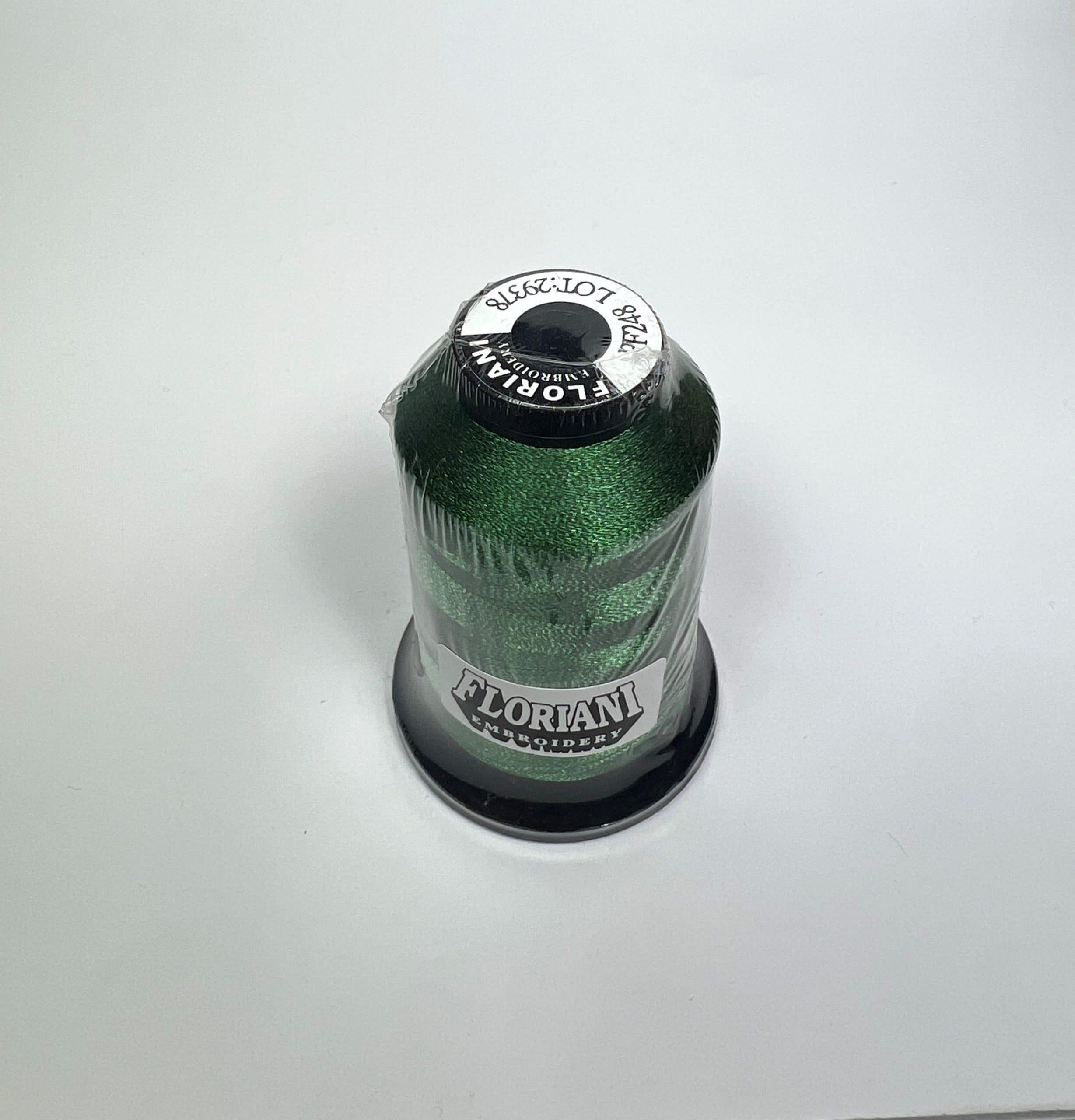 PF0248 - Floriani Embroidery Thread, 1,100yd Spool, Hunter Green