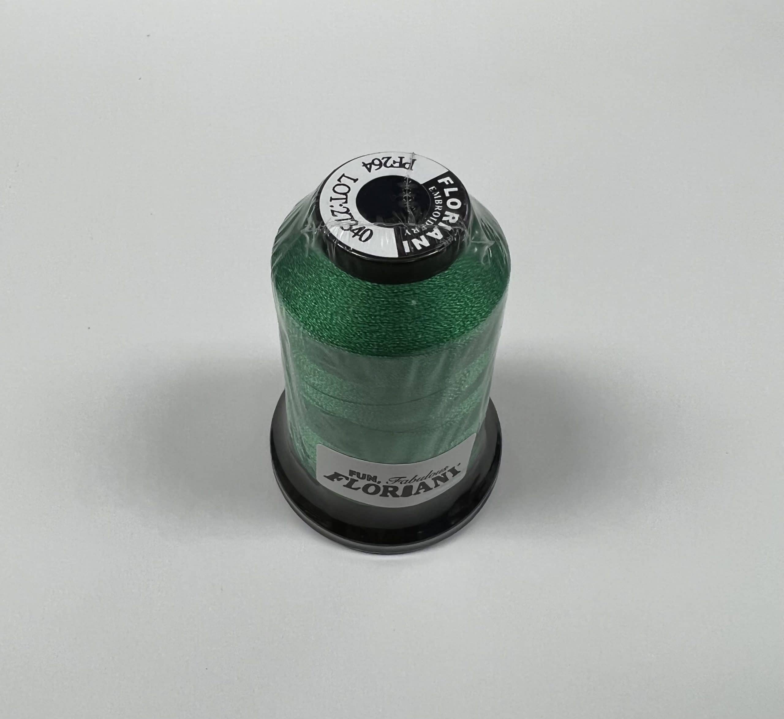 PF0264 - Floriani Embroidery Thread, 1,100yd Spool, Medium Green