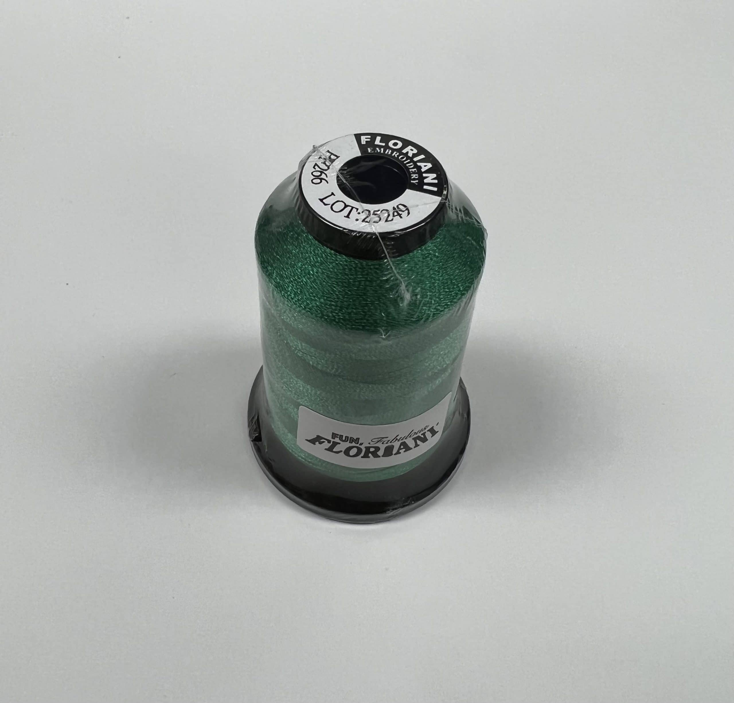 PF0266 - Floriani Embroidery Thread, 1,100yd Spool, Emerald Green