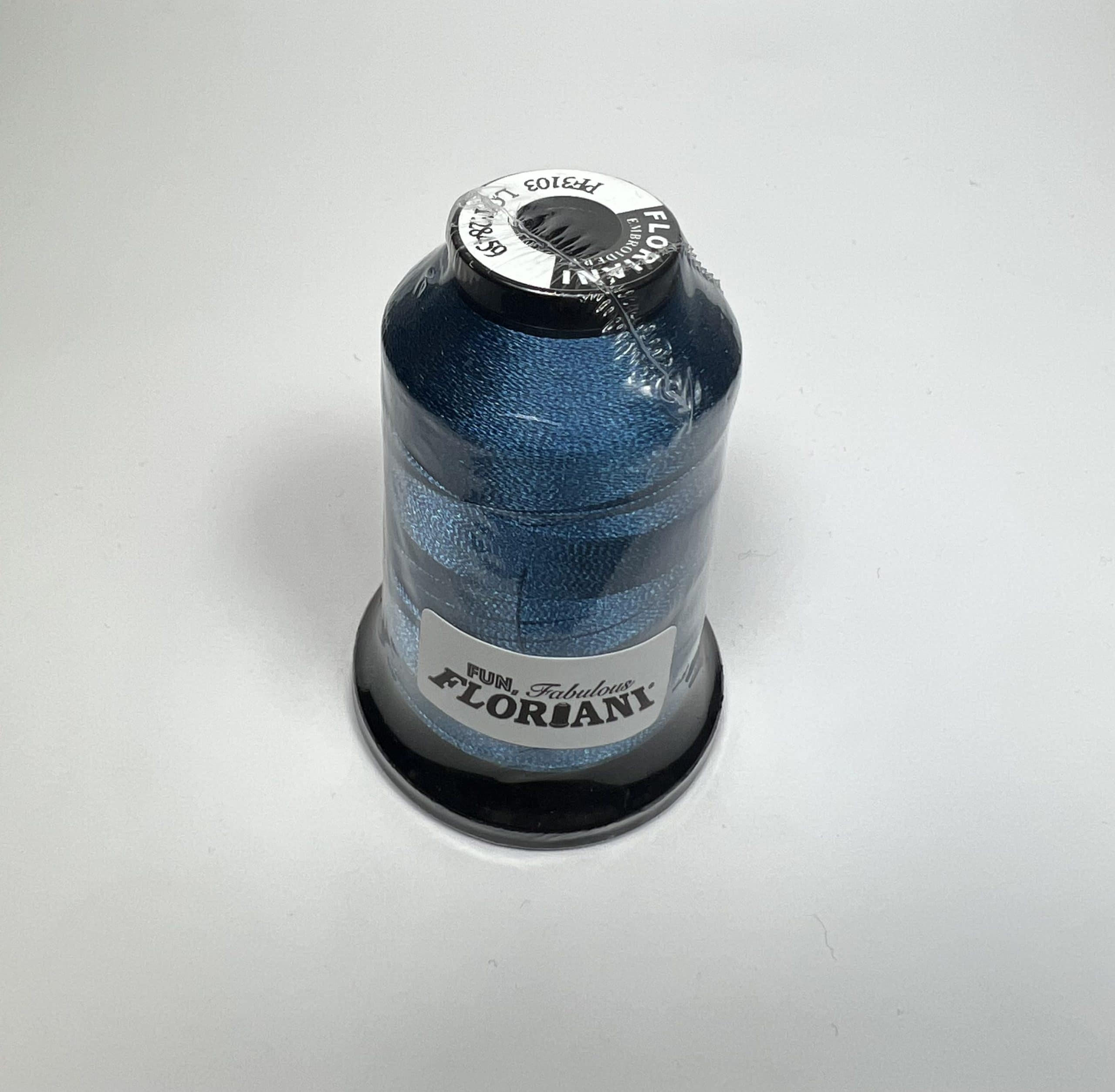 PF3103 - Floriani Embroidery Thread, 1,100yd Spool, Medium Green Blue