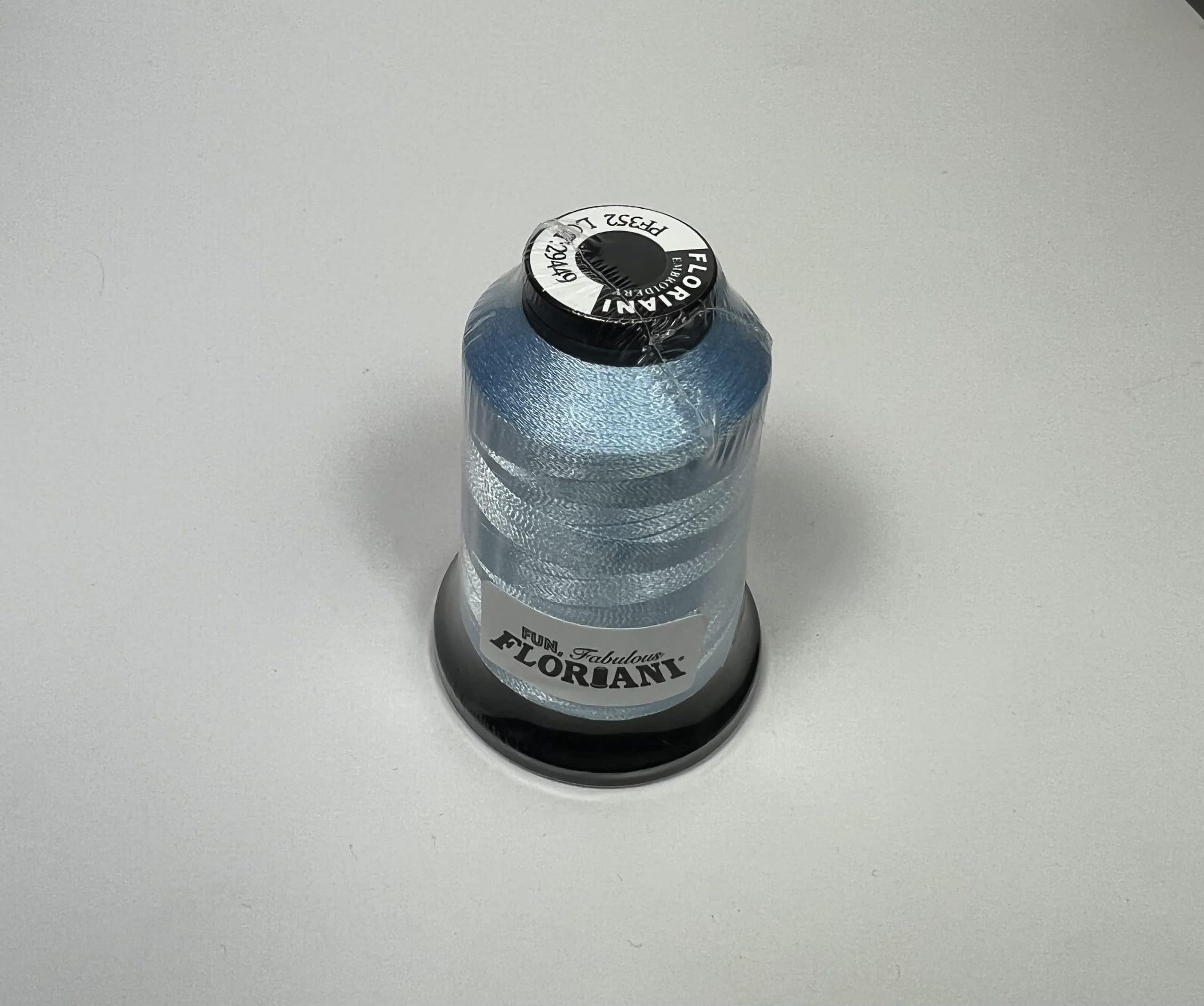 PF0352 - Floriani Embroidery Thread, 1,100yd Spool, Moderate Blue