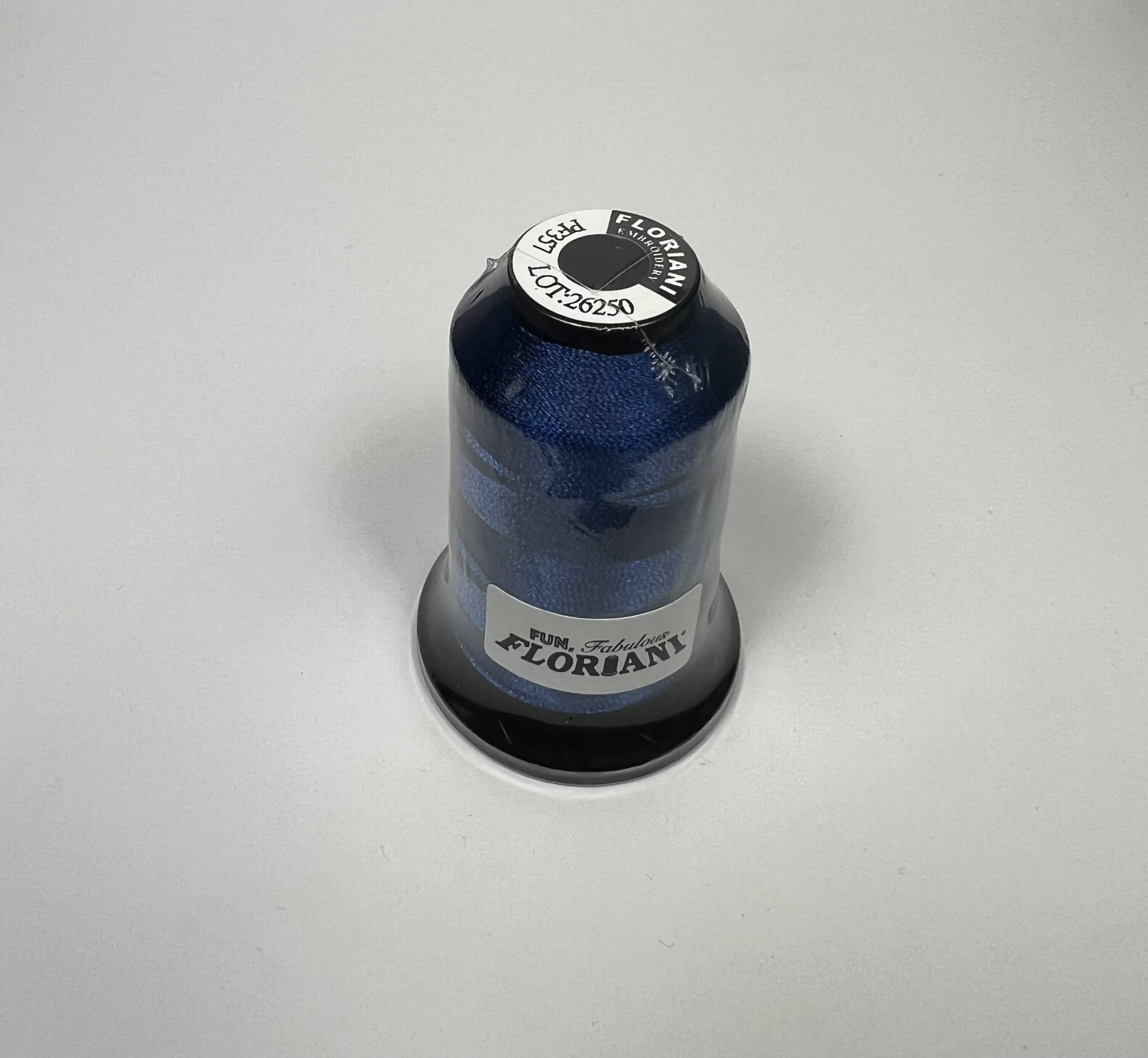 PF0357 - Floriani Embroidery Thread, 1,100yd Spool, Navy Blue