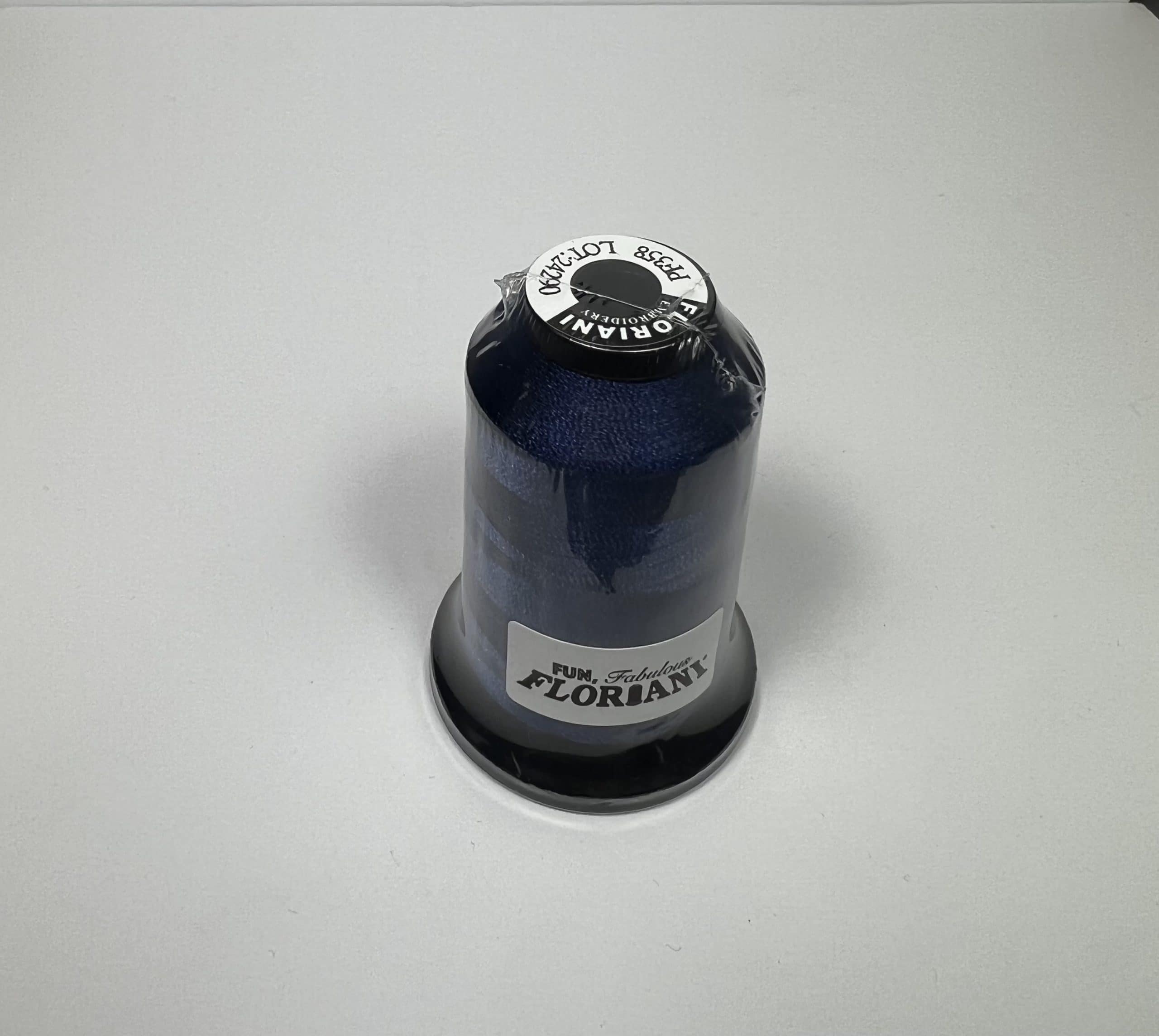 PF0358 - Floriani Embroidery Thread, 1,100yd Spool, Navy Satin
