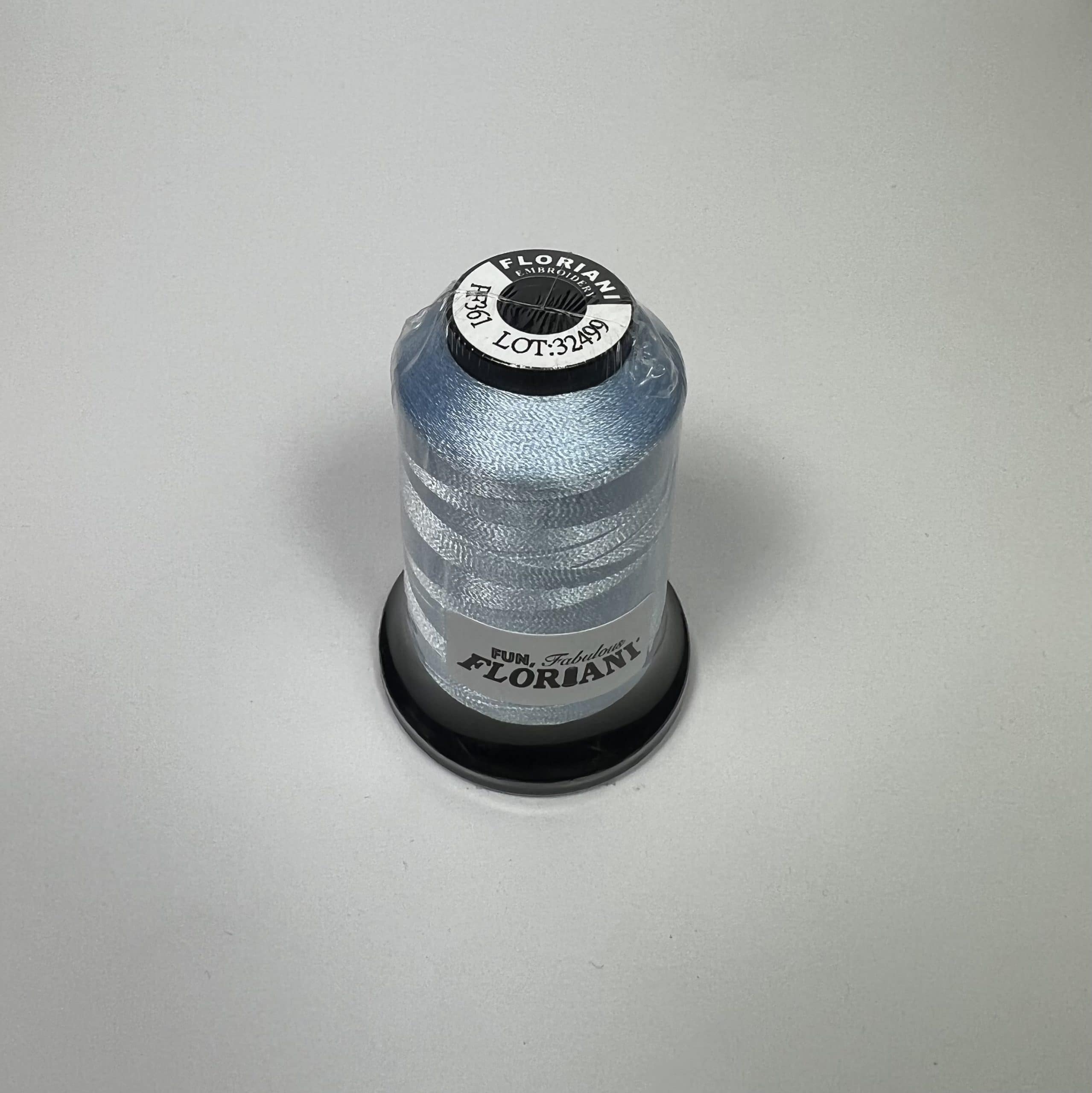 PF0361 - Floriani Embroidery Thread, 1,100yd Spool, Lt. Blue