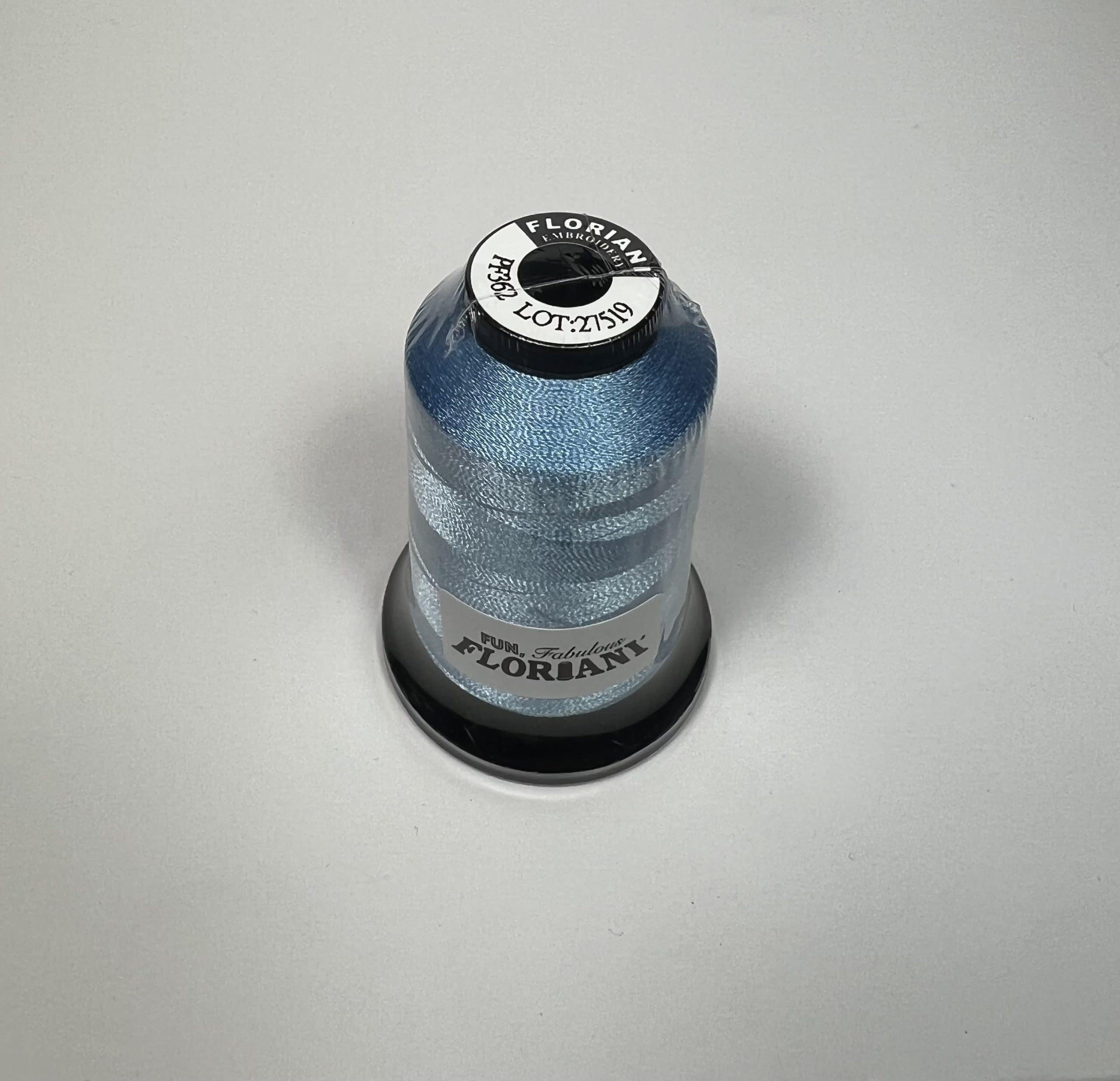 PF0362 - Floriani Embroidery Thread, 1,100yd Spool, Pastel Blue