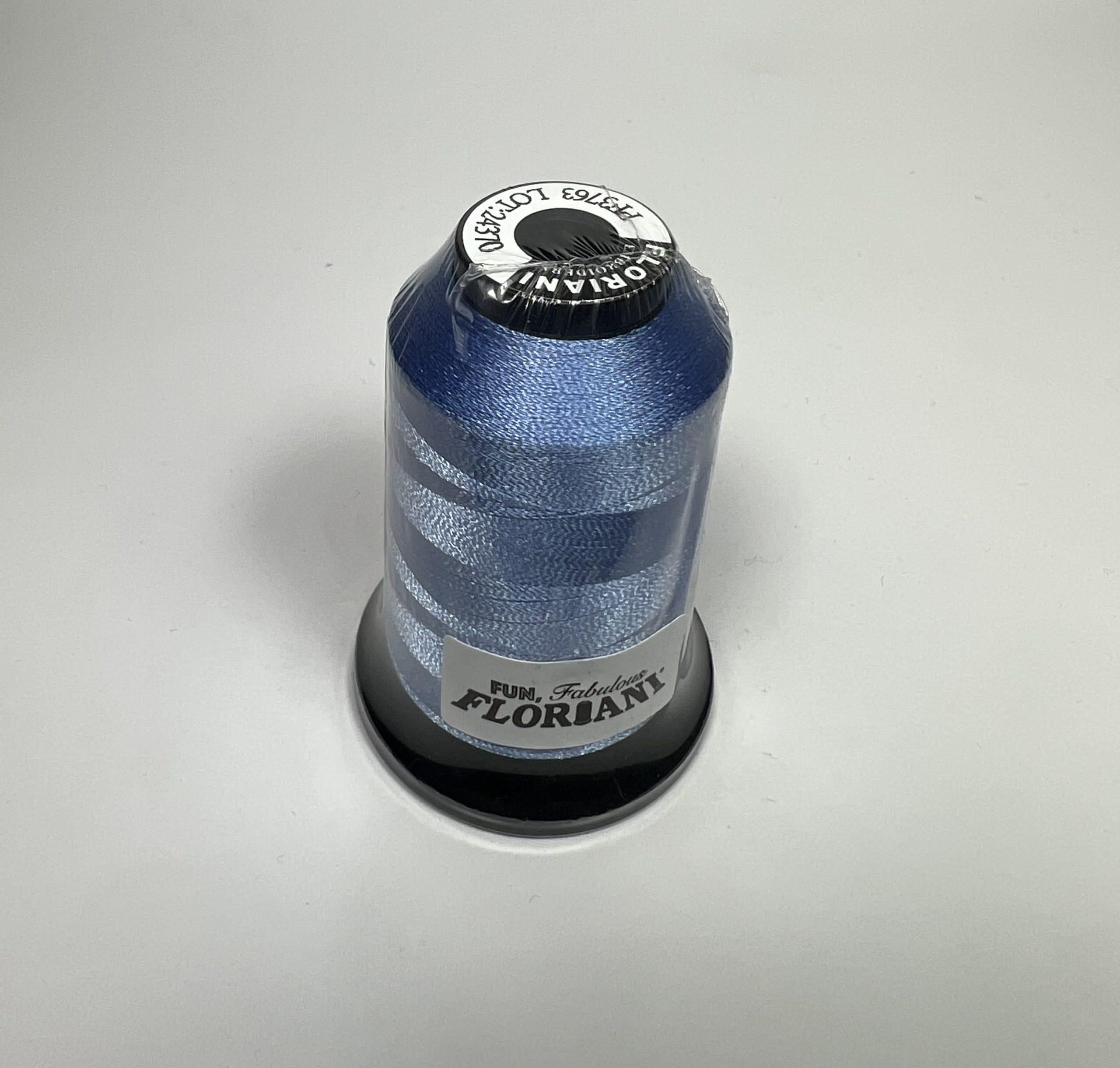 PF3763 - Floriani Embroidery Thread, 1,100yd Spool, Baby Blue