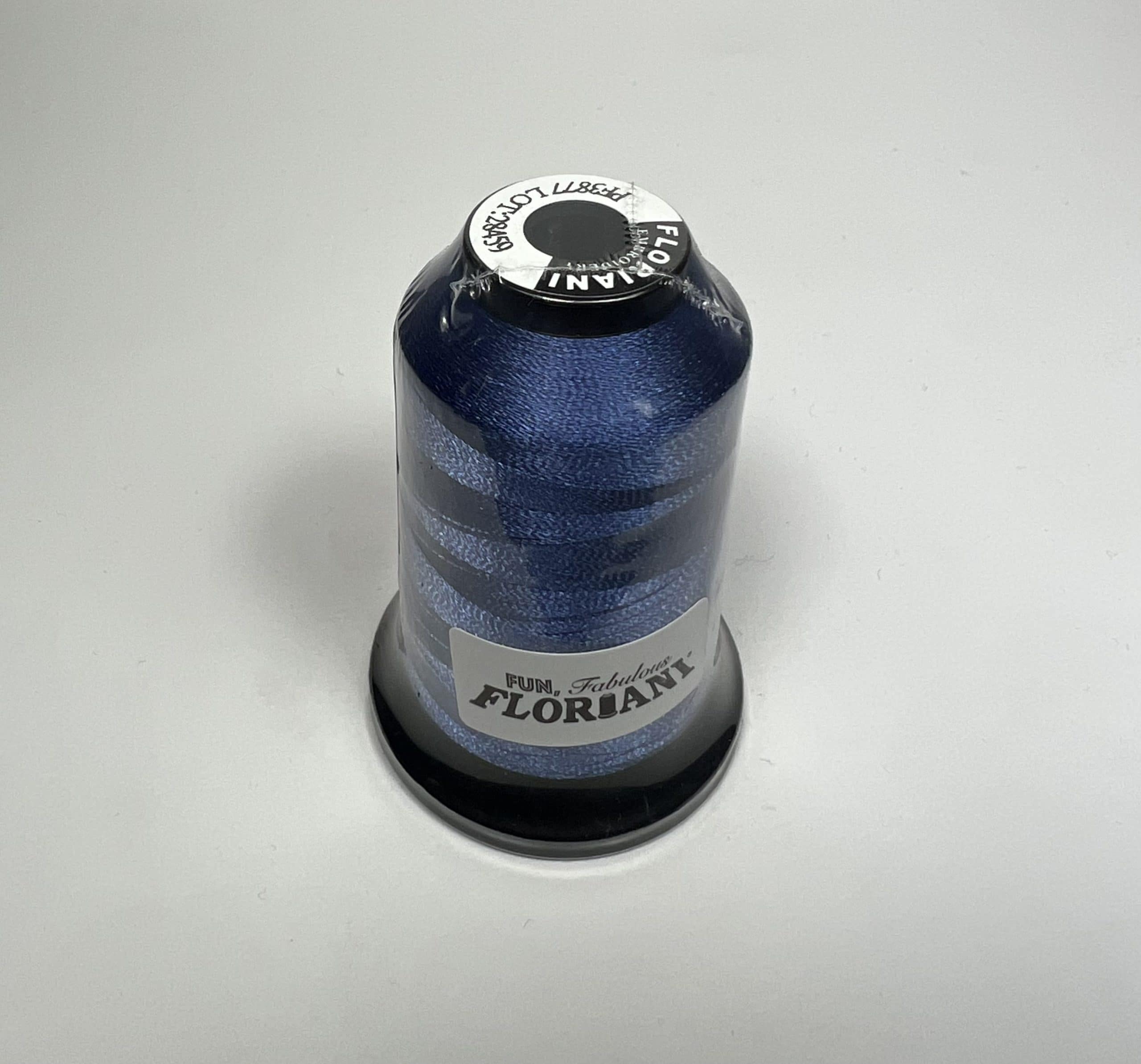 PF3877 - Floriani Embroidery Thread, 1,100yd Spool, Dusty Navy